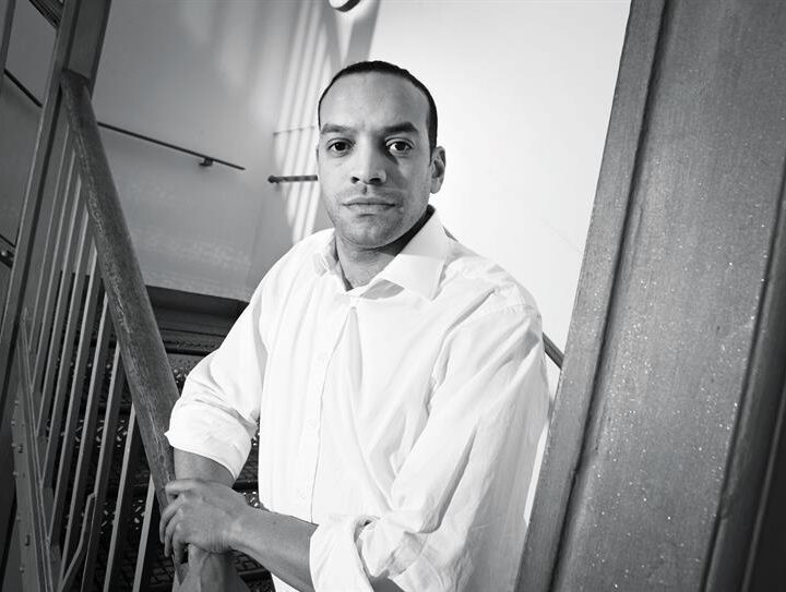 Julian Douglas on the VCCP office stairs