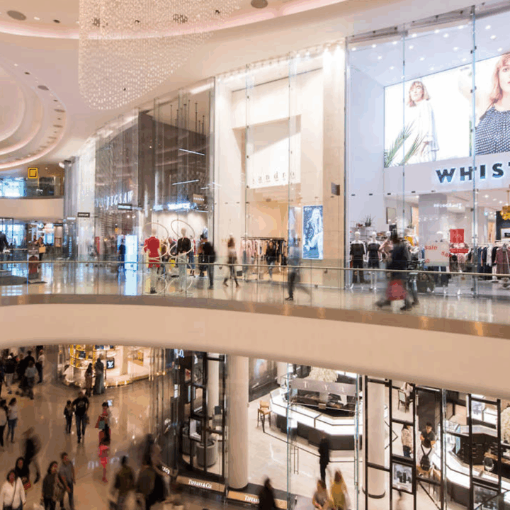Image of shoppers in Westfield, London Shepherd's Bush.