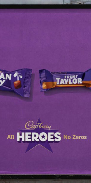 ‘All Heroes. No Zeros’: Cadbury billboard campaign