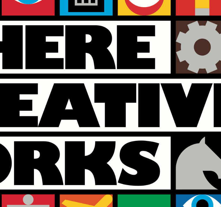 New campaign for UK Advertising 'Where Creativity Works' which includes colourful tiles that showcase different elements of advertising