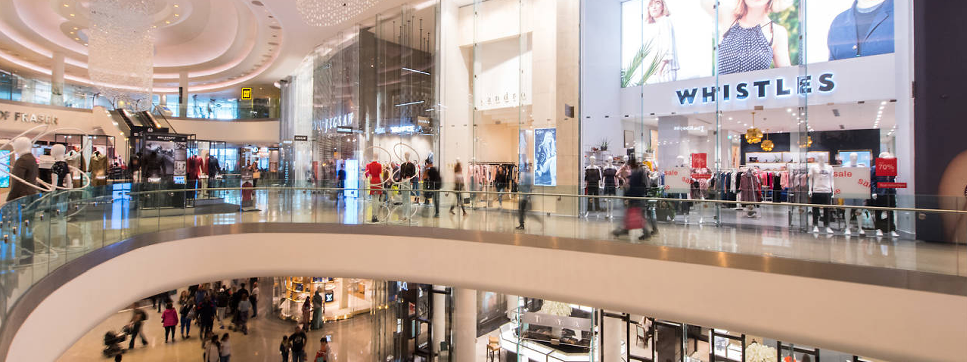 Image of shoppers in Westfield, London Shepherd's Bush.