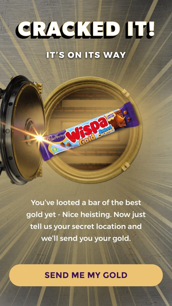 Cadbury Launches Limited Edition Wispa Gold Hazelnut Bar