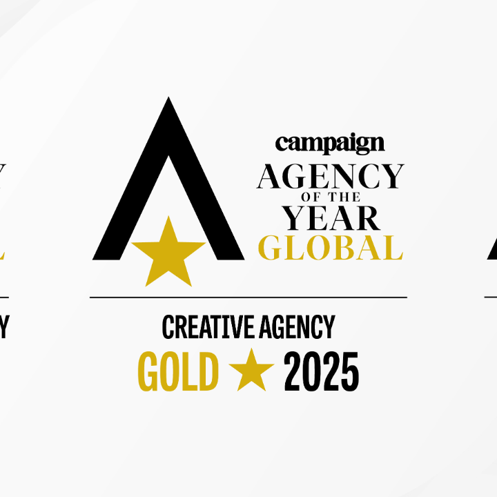 VCCP's three winner badges from the Campaign Global Agency of the Year awards