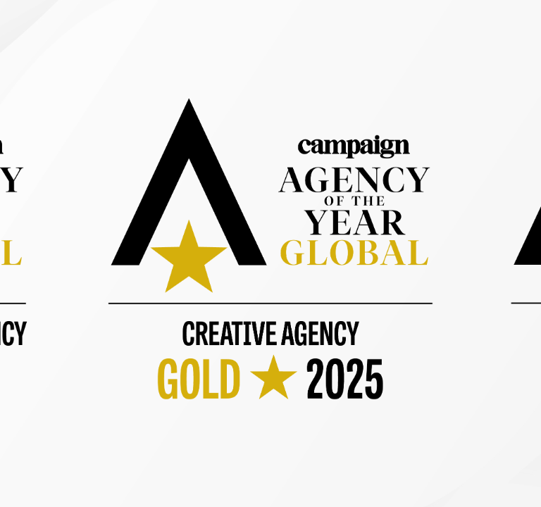 VCCP's three winner badges from the Campaign Global Agency of the Year awards